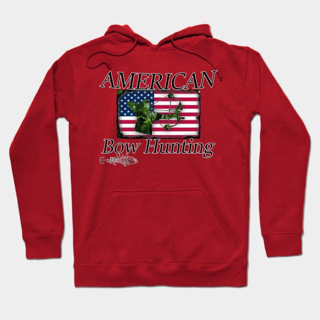 American bowhunting Hoodie by Hook Ink